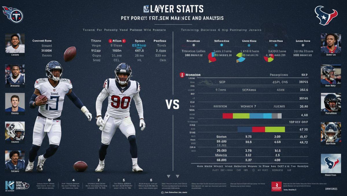 Tennessee Titans vs Texans Match Player Stats